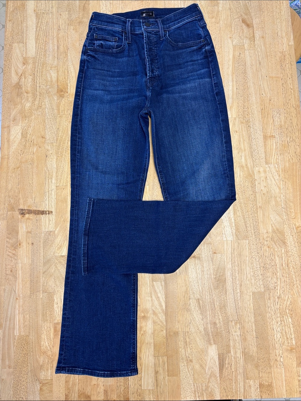 MOTHER The Tripper Ankle Jeans Mint Condition Dark Wash High Rise Button Fly 26